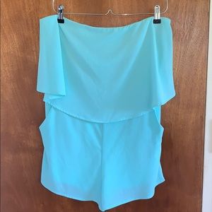 She + Sky Strapless Romper